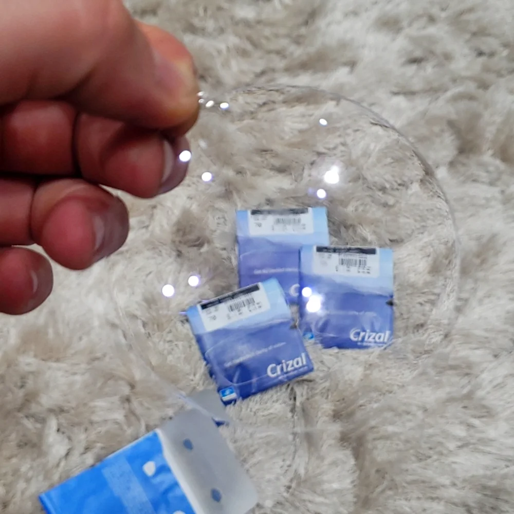 NEW 2 Pairs Polycarbonate Aspherical Crizal Avancce stock lens ( Blanc lens ) - Picture 6 of 6